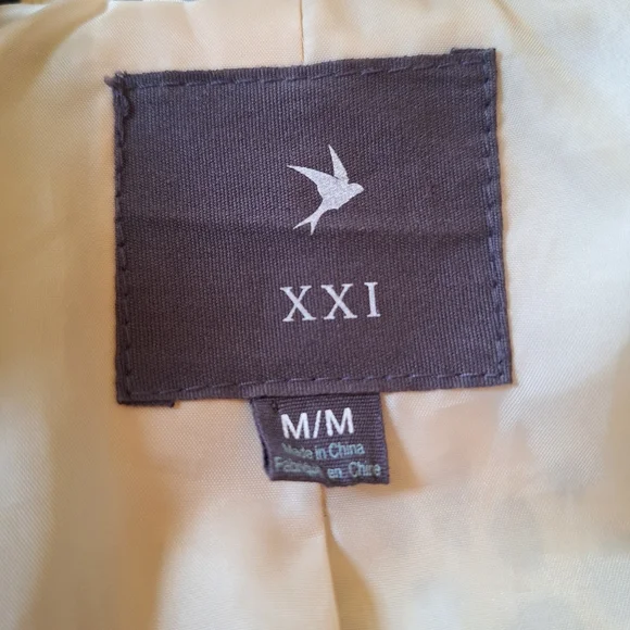 Forever 21 Cheetah Print Black & Tan Trench Coat Size M Very Good Condition - Picture 4 of 4